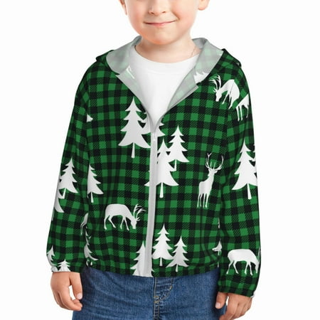 Rash Guard for Boys Girls - Christmas tree green plaid Lightweight Long Sleeve Sun Protection Jacket Hooded Cooling Swim Shirt with Zipper for Toddler Kids Children
Rash Guard for Boys Girls - Christmas tree green plaid Lightweight Long Sleeve Sun Protection Jacket Hooded Cooling Swim Shirt with Zipper for Toddler Kids Children