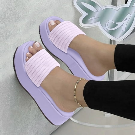 Aayomet Dressy Sandals Women Ladies Fashion Summer Solid Color Open Toe Bottom Thick Slippers Purple 8.5
Aayomet Dressy Sandals Women Ladies Fashion Summer Solid Color Open Toe Bottom Thick Slippers Purple 8.5