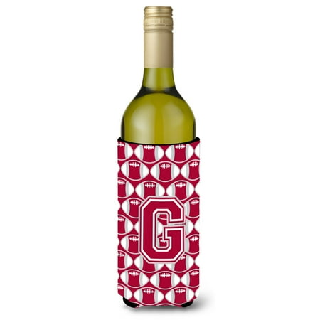 Carolines Treasures CJ1065-GLITERK Letter G Football Crimson grey and white Wine Bottle Beverage Insulator Hugger
Carolines Treasures CJ1065-GLITERK Letter G Football Crimson grey and white Wine Bottle Beverage Insulator Hugger