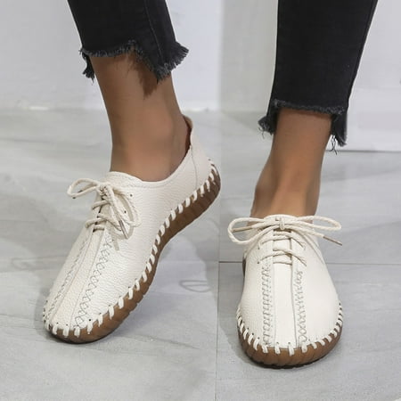 Medcursor Fashion Women s Spring And Summer Casual Shoes Single Shoes Round Toe Lace Soft Bottom Flat Bottom
Medcursor Fashion Women s Spring And Summer Casual Shoes Single Shoes Round Toe Lace Soft Bottom Flat Bottom