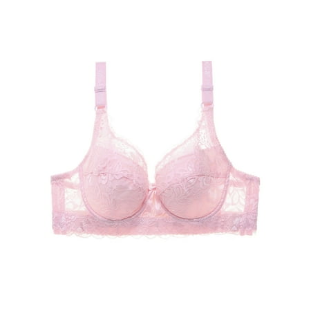 Women Lace Bra With Underwire Thin Padded Plus Size Bras