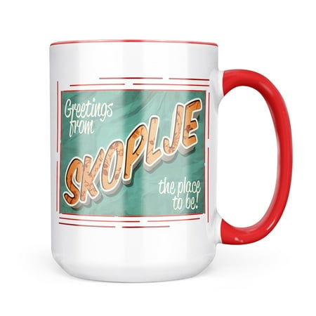 Neonblond Greetings from Skoplje Vintage Postcard Mug gift for Coffee Tea lovers
Neonblond Greetings from Skoplje Vintage Postcard Mug gift for Coffee Tea lovers