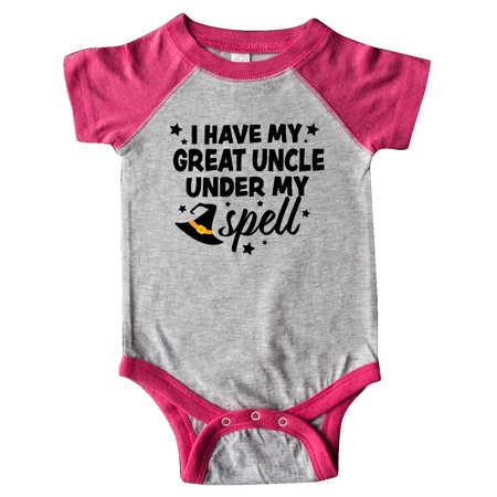 Inktastic I Have My Great Uncle Under My Spell with Cute Witch Hat Gift Baby Boy or Baby Girl Bodysuit
Inktastic I Have My Great Uncle Under My Spell with Cute Witch Hat Gift Baby Boy or Baby Girl Bodysuit