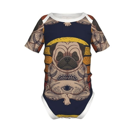 Junzan Pug dog Yoga Print Short-Sleeve Baby Climbing Clothes Bodysuits for Infant One-Piece for Baby Boys & Girls Baby Clothes Baby Romper with Snap Closure-18 Months
Junzan Pug dog Yoga Print Short-Sleeve Baby Climbing Clothes Bodysuits for Infant One-Piece for Baby Boys & Girls Baby Clothes Baby Romper with Snap Closure-18 Months