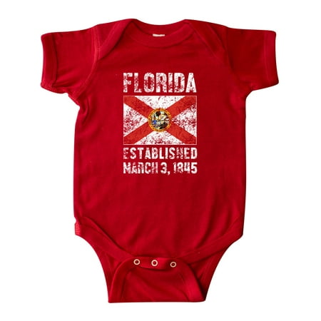 Inktastic Established March 3 1845 Florida Flag Gift Baby Boy or Baby Girl Bodysuit