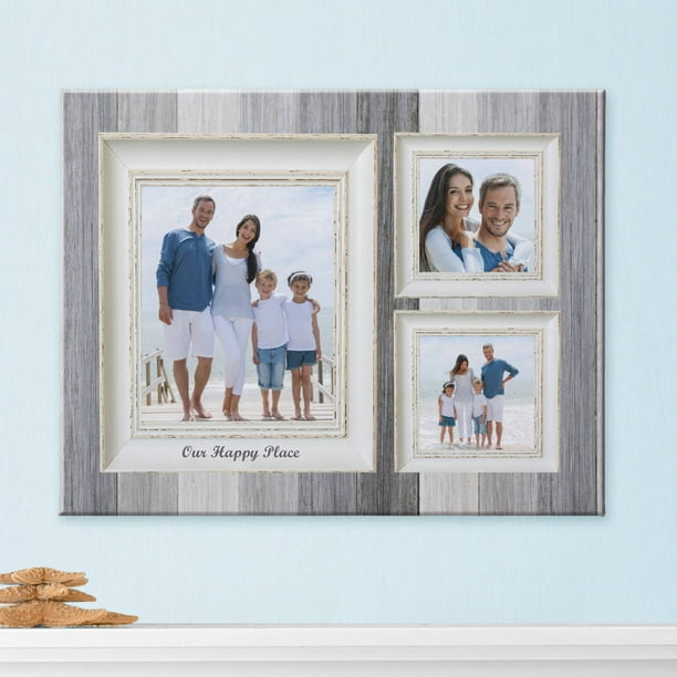 Personalized Weathered Stripe Photo Canvas, Available in 2 Sizes