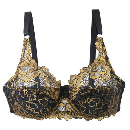 Bra for Women Underwire Seamless Comfy Bralettes Back Close Embroidery Brethable Bras
Bra for Women Underwire Seamless Comfy Bralettes Back Close Embroidery Brethable Bras