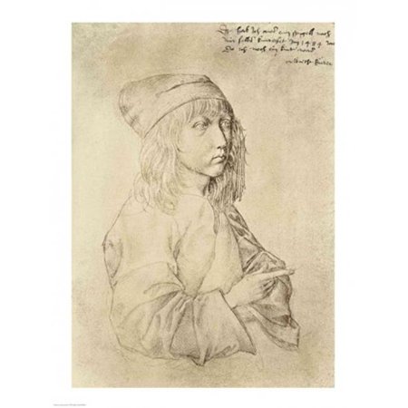 Posterazzi BALXTD84815LARGE Self Portrait at The Age of Thirteen 1484 Poster Print by Albrecht Durer - 24 x 36 in. - Large