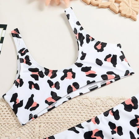 Gubotare Girl s Swimsuit Sport Leopard Print High Waist Bikini Set Bathing Suit Kids Swim Wear White 9-11 Years
Gubotare Girl s Swimsuit Sport Leopard Print High Waist Bikini Set Bathing Suit Kids Swim Wear White 9-11 Years