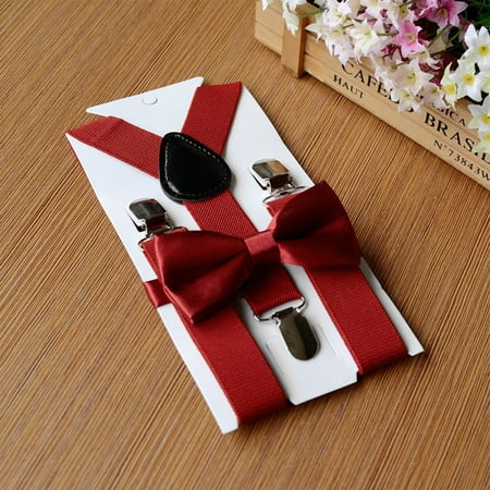 2.5cm Boys Girls Clip-on Elastic Braces Suspenders+Bow Tie Matching Braces Set
2.5cm Boys Girls Clip-on Elastic Braces Suspenders+Bow Tie Matching Braces Set