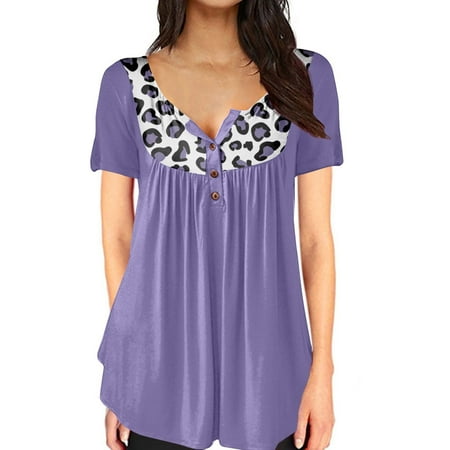 kakina CMSX Shirts for Women Trendy Fashion Summer Sexy Printed Regular Short Sleeves V Neck Button Top Blouses Casual Sexy Purple XXL
kakina CMSX Shirts for Women Trendy Fashion Summer Sexy Printed Regular Short Sleeves V Neck Button Top Blouses Casual Sexy Purple XXL