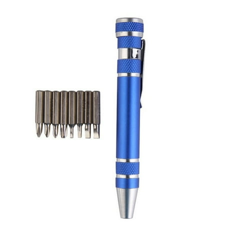 Pocket Screwdriver Aluminum Alloy 8-in-1 Multi-function Screwdriver Mini Portable Repairing Pen
Pocket Screwdriver Aluminum Alloy 8-in-1 Multi-function Screwdriver Mini Portable Repairing Pen