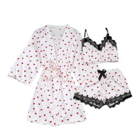 Women Print Sleepwear Push Up Three Pieces Sleeveless Shorts Set Underwear Sleepwear Suit Pajamas
Women Print Sleepwear Push Up Three Pieces Sleeveless Shorts Set Underwear Sleepwear Suit Pajamas