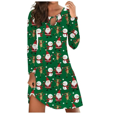 Pianpianzi plus Size Business Casual Dresses for Women Long Pajama Women Dress Winter Dresses for Women with Pockets Ladies Christmas Print Loose Print Long Sleeve Round Neck Dress
Pianpianzi plus Size Business Casual Dresses for Women Long Pajama Women Dress Winter Dresses for Women with Pockets Ladies Christmas Print Loose Print Long Sleeve Round Neck Dress