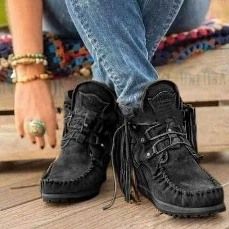 Womens Ankle Boots Retro Fringe Short Booties Round Toe Snow Boot Non Slip Winter Shoes
Womens Ankle Boots Retro Fringe Short Booties Round Toe Snow Boot Non Slip Winter Shoes