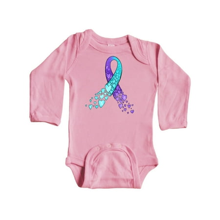 Inktastic Suicide Prevention Ribbon with Blue and Purple Hearts Gift Baby Boy or Baby Girl Long Sleeve Bodysuit
Inktastic Suicide Prevention Ribbon with Blue and Purple Hearts Gift Baby Boy or Baby Girl Long Sleeve Bodysuit