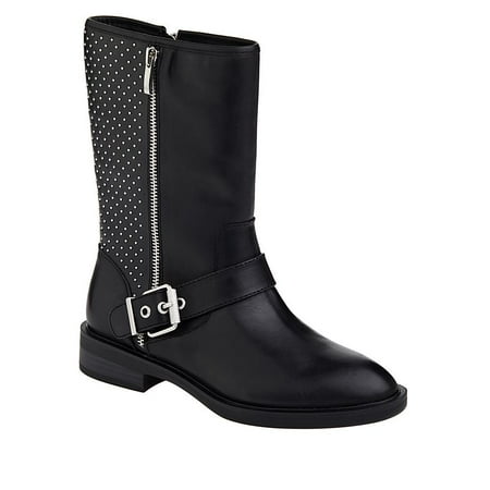 Steven by Steve Madden Women s Zain Mid-Shaft Studded Leather Boot