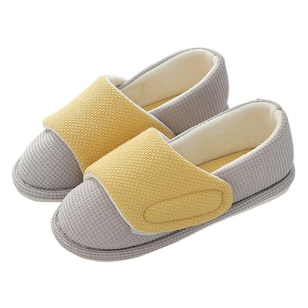 GHSOHS Loafer Slippers for Women Indoor and Outdoor Warm House Slippers Cloth Cotton Flat Slides Slip-on Non Skid Womens Shoes Yellow Size 37
GHSOHS Loafer Slippers for Women Indoor and Outdoor Warm House Slippers Cloth Cotton Flat Slides Slip-on Non Skid Womens Shoes Yellow Size 37