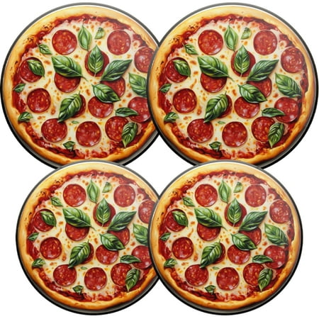 Electric Stove Burner Covers 4 Pcs Round Gas Burner Cover 8 and 10 Inch pizza with pepperoni and basil on top
Electric Stove Burner Covers 4 Pcs Round Gas Burner Cover 8 and 10 Inch pizza with pepperoni and basil on top