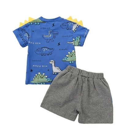 Summer Toddler Infant Baby Boy Outfit Set Little Dinosaur T-Shirt + Patch Shorts 2Pcs Clothes Set
Summer Toddler Infant Baby Boy Outfit Set Little Dinosaur T-Shirt + Patch Shorts 2Pcs Clothes Set