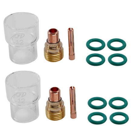 14Pcs/Set #12 Glass Cup Kit Stubby Collets Body Lens Tig Welding Torch For -9/ 20/ 25 Welding Accessories
14Pcs/Set #12 Glass Cup Kit Stubby Collets Body Lens Tig Welding Torch For -9/ 20/ 25 Welding Accessories