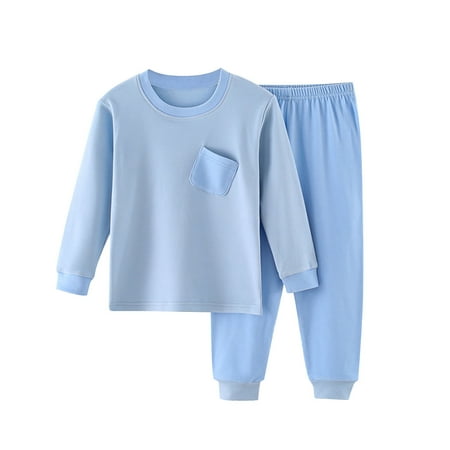 Jalioing Kids Pajama Set 2 Piece Loungewear Set Long Sleeve Crew Neck Tops Elastic Waist Pants Boys Girls Sleepwear
Jalioing Kids Pajama Set 2 Piece Loungewear Set Long Sleeve Crew Neck Tops Elastic Waist Pants Boys Girls Sleepwear