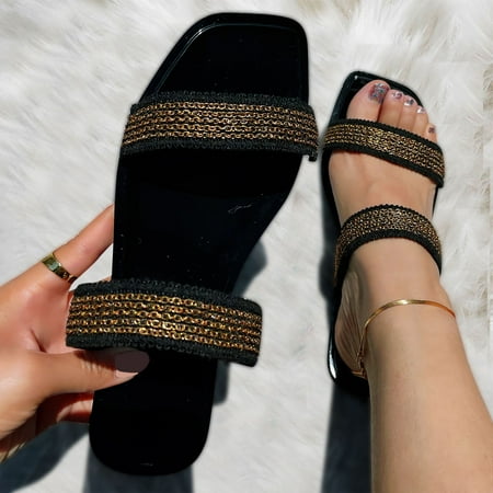 〖Yilirongyumm〗 Gold 39 Slippers For Women Shoes Summer Slippers Metal Chain Square Toe Slippers Fashion Flat Plus Size Metal Chain Slippers
〖Yilirongyumm〗 Gold 39 Slippers For Women Shoes Summer Slippers Metal Chain Square Toe Slippers Fashion Flat Plus Size Metal Chain Slippers