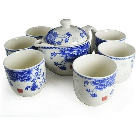 Porcelain Teapot Tea Set 1 Teapot 6 Tea Cups Coffee Pot Kettle Ceramic gifts Tabletop Decor (Set 10oz pot 3oz cups)
Porcelain Teapot Tea Set 1 Teapot 6 Tea Cups Coffee Pot Kettle Ceramic gifts Tabletop Decor (Set 10oz pot 3oz cups)