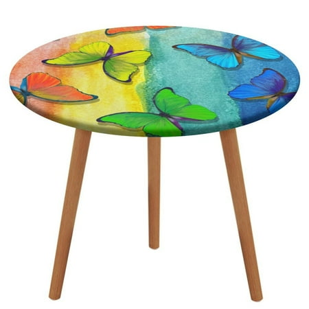 Bybiment Round Fitted Tablecloth with Elastic Edge Colors Rainbow Pattern Multicolored Morpho Decorative Tablecloth Table Cover 43 Inch
Bybiment Round Fitted Tablecloth with Elastic Edge Colors Rainbow Pattern Multicolored Morpho Decorative Tablecloth Table Cover 43 Inch