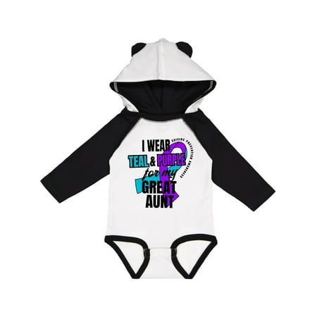 Inktastic Suicide Prevention I Wear Teal and Purple for My Great Aunt Gift Baby Boy or Baby Girl Long Sleeve Bodysuit
Inktastic Suicide Prevention I Wear Teal and Purple for My Great Aunt Gift Baby Boy or Baby Girl Long Sleeve Bodysuit