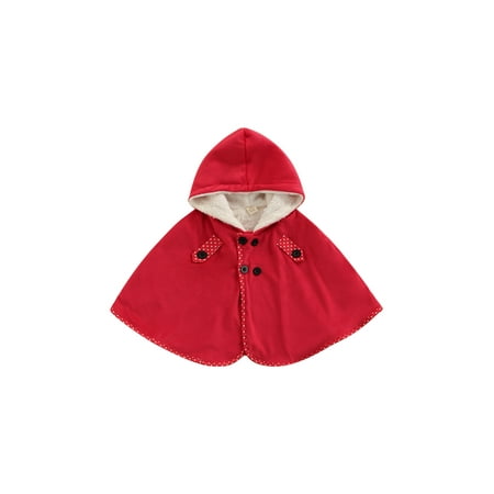 Jkerther Kids Christmas Santa Thickened Cloak Hooded Long Sleeve Fleece Buttons Down Cape for Little Girls Boys Red 1-5 Years
Jkerther Kids Christmas Santa Thickened Cloak Hooded Long Sleeve Fleece Buttons Down Cape for Little Girls Boys Red 1-5 Years