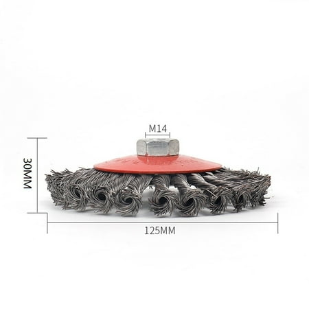 QXKE Rotary Knot Wire Wheel Cup Brush for Angle Grinder M14*2 Steel Wire Alloy Metal
QXKE Rotary Knot Wire Wheel Cup Brush for Angle Grinder M14*2 Steel Wire Alloy Metal