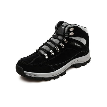 Kesitin Unisex Non-Slip Round Toe Hiking Shoes Outdoor Anti Collision Athletic Sneaker Wear-resistant Lace Up Sneakers Plush Lining Black 9
Kesitin Unisex Non-Slip Round Toe Hiking Shoes Outdoor Anti Collision Athletic Sneaker Wear-resistant Lace Up Sneakers Plush Lining Black 9