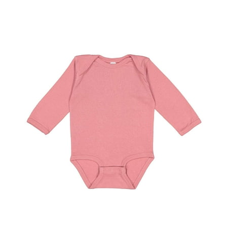 Rabbit Skins Infant Long Sleeve Baby Rib Bodysuit