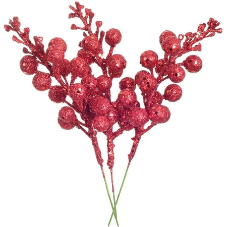 16pcs Christmas Glitter Berries Stems 7.8 Artificial Christmas Picks for Christmas Tree Ornaments DIY Xmas Wreath Crafts Holiday and Home Decor (Red)
16pcs Christmas Glitter Berries Stems 7.8 Artificial Christmas Picks for Christmas Tree Ornaments DIY Xmas Wreath Crafts Holiday and Home Decor (Red)