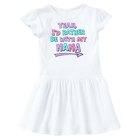 Inktastic Yeah I d Rather be with My Nana in Pink Blue and Purple Gift Toddler Girl Dress
Inktastic Yeah I d Rather be with My Nana in Pink Blue and Purple Gift Toddler Girl Dress