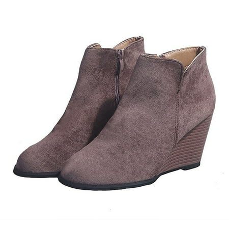 huanledash Women Autumn Winter Warm Closed Toe Side Zipper Wedge Suede Ankle Boots Shoes
huanledash Women Autumn Winter Warm Closed Toe Side Zipper Wedge Suede Ankle Boots Shoes