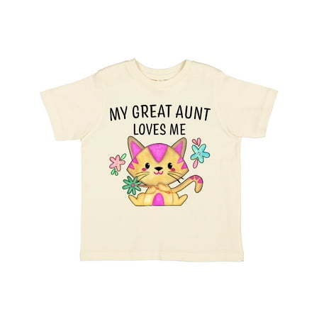 Inktastic My Great Aunt Loves Me with Cute Kitten and Flowers Gift Toddler Boy or Toddler Girl T-Shirt
Inktastic My Great Aunt Loves Me with Cute Kitten and Flowers Gift Toddler Boy or Toddler Girl T-Shirt