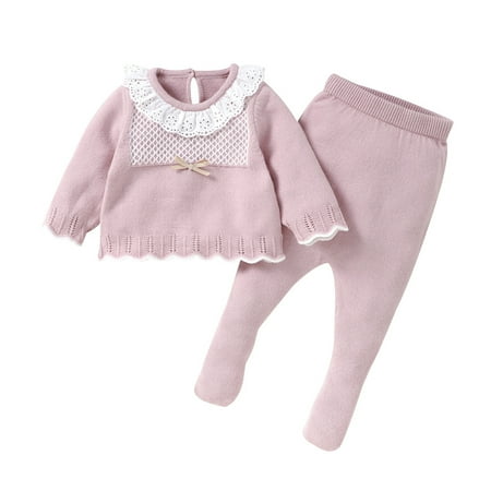 Toddler Girls Outfits Holiday Outfits Baby Boys Solid Knit Sweater Shirt Top And Long Pants Cotton Warm Winter Fall Girls Clothes 0 Months-1 Months
Toddler Girls Outfits Holiday Outfits Baby Boys Solid Knit Sweater Shirt Top And Long Pants Cotton Warm Winter Fall Girls Clothes 0 Months-1 Months
