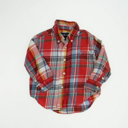 Pre-owned Ralph Lauren Boys Red | Blue | Orange Plaid Button Down Long Sleeve size: 12 Months
Pre-owned Ralph Lauren Boys Red | Blue | Orange Plaid Button Down Long Sleeve size: 12 Months