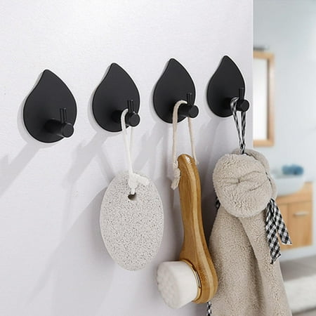4Pcs Adhesive Hooks Coat Hooks Without Nails Self Adhesive Holders Tol Hooks Waterproof Wall Mount Hooks Wall Hangers for Bathroom Shor Black
4Pcs Adhesive Hooks Coat Hooks Without Nails Self Adhesive Holders Tol Hooks Waterproof Wall Mount Hooks Wall Hangers for Bathroom Shor Black
