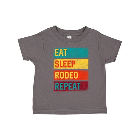 Inktastic Eat Sleep Rodeo Repeat Gift Toddler Boy or Toddler Girl T-Shirt