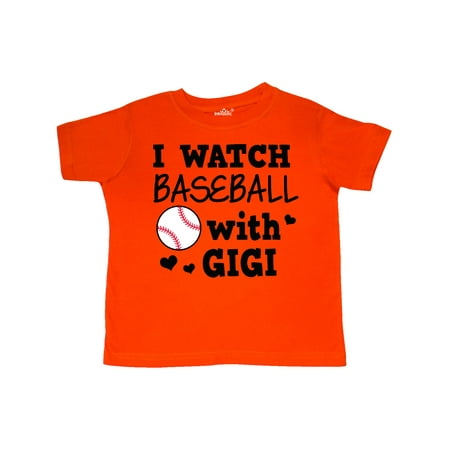 Inktastic I Watch Baseball with My Gigi Gift Toddler Boy or Toddler Girl T-Shirt