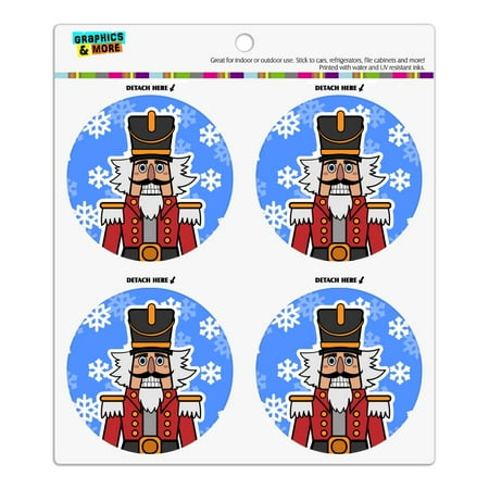 Grinning Nutcracker Soldier with Snowflakes Refrigerator Fridge Locker Vinyl Circle Magnet Set
Grinning Nutcracker Soldier with Snowflakes Refrigerator Fridge Locker Vinyl Circle Magnet Set