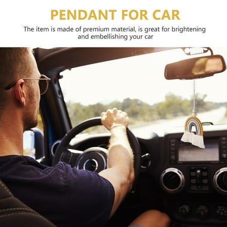 Pendant for Car 1pc Car Pendant Car Interior Rearview Mirror Cotton Rope Rainbow Pendant
Pendant for Car 1pc Car Pendant Car Interior Rearview Mirror Cotton Rope Rainbow Pendant
