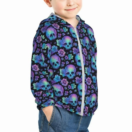 Uemuo blue daisy Skull flower Pattern Rash Guard for Boys Girls Long Sleeve Swim Shirts UPF 50+ UV Sun Protection Hooded Fishing Shirt with Pocket for Kid-18 Months
Uemuo blue daisy Skull flower Pattern Rash Guard for Boys Girls Long Sleeve Swim Shirts UPF 50+ UV Sun Protection Hooded Fishing Shirt with Pocket for Kid-18 Months