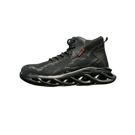 GENILU Mens Comfort Breathable Industrial Boots Steel Toe Sneakers Outdoor Puncture-proof Hiking Shoes Black 8
GENILU Mens Comfort Breathable Industrial Boots Steel Toe Sneakers Outdoor Puncture-proof Hiking Shoes Black 8