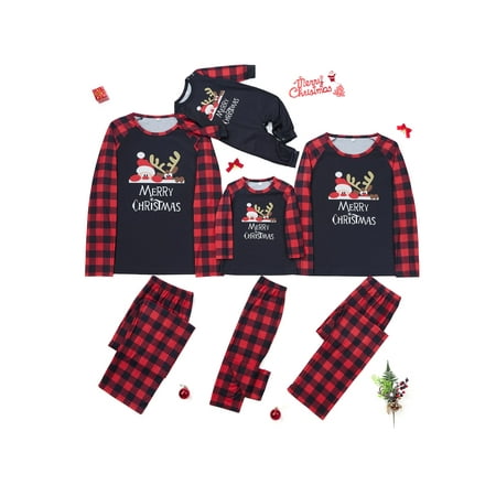 Hirigin Family Christmas Matching Outfits Long Sleeve T-Shirt Santa Claus Elk Cartoon Print + Casual Trouser Pants Set
Hirigin Family Christmas Matching Outfits Long Sleeve T-Shirt Santa Claus Elk Cartoon Print + Casual Trouser Pants Set