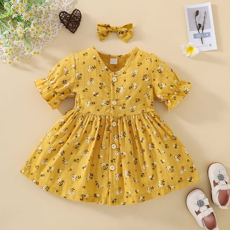 XMMSWDLA Toddler Girl Clothes Baby Girls Flower Print Small Floral Puff Sleeve Short-sleeved Dress With Hairpin Deals Clearance
XMMSWDLA Toddler Girl Clothes Baby Girls Flower Print Small Floral Puff Sleeve Short-sleeved Dress With Hairpin Deals Clearance