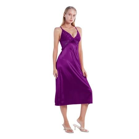 Xmarks Womens Lingerie Stain Nightgown Sexy Chemise Lace V-Neck Short Slip Negligee Sleepwear
Xmarks Womens Lingerie Stain Nightgown Sexy Chemise Lace V-Neck Short Slip Negligee Sleepwear